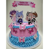Cake Topper FREE NAME Gocha life theme