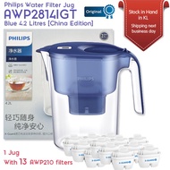 Philips AWP2814 4.2 Litres Water Filter jug with bundled 13 Micro X-Clean filter