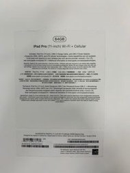 Apple iPad Pro 11吋 2018 (第1代) Wi-Fi+流動網絡 64GB