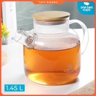 One Two Cups Borosilicate Heat Resistant Glass Tea Pitcher 1.45L - BR-384