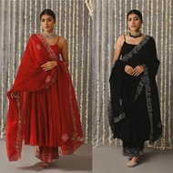 💞beautiful Designer Suit On havy Faux Georgette febric & inner and  Palzoo On also Faux Georgette Fe