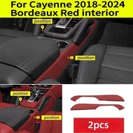 Original Car Bordeaux red car interior parts for Porsche Cayenne Coupe S Gts Turbo Screen Watch Stic