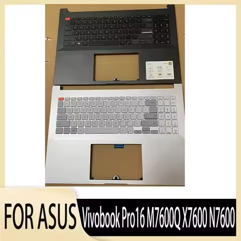 95new Palmrest with US Backlit Keyboard Top Case for Vivobook Pro16 M7600Q X7600 N7600