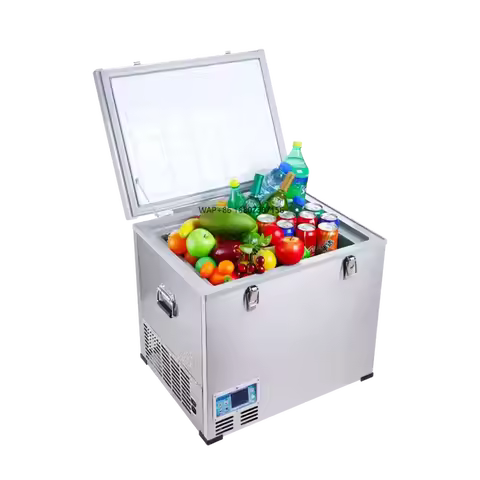 Portable Electric Cooler Box 12V 240V 35 Liter Capacity Temperature Control Car Fridge Compressor Si