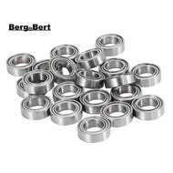20Pcs MR106-ZZ Bearing 6 x 10 x 3mm Metal Shielded Ball Bearing Pre-Lubricated with Grease Radial Ba