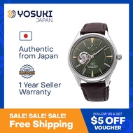 ORIENT ORIENT STAR WORK-AT0202E Automatic Classic Collection CLASSIC SEMI SKELETON JMADE Green Brown Leather  Wrist Watch For Men from YOSUKI JAPAN / WORK-AT0202E (  WORK AT0202E WORKAT0202E WORK-A WORK-AT02 WORK-AT020 WORK AT020 WORKAT020 )