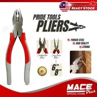 Heavy Duty 6 inch 8 inch PRIDE Tools Plier Long Nose Combination Plier Hand Tool Red Handle Bending 