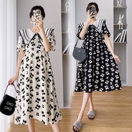 新款 娃娃領 連衣裙 顯瘦 baju pregnant pregnancy dress 孕婦 連衣裙 顯瘦 2025 新款连衣裙 孕妇连衣裙夏装中长款2025新款娃娃领连衣裙夏季小清新气质 Mater