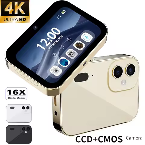 64GB 4K HD Digital Camera Camera Recorder Music Player Touch Control Screen Vlogging Camera Night Vi
