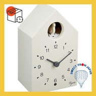 Seiko clock, wall and desk combined analog clock in white. PYXIS NA610W SEIKO