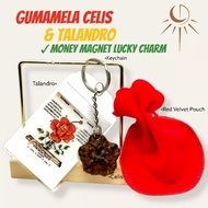 Gumamela Celis with Talandro Keychain Lucky Charm with Pouch