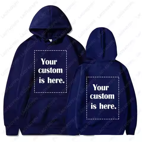 Customized Text Personalized Hoodies Warming Long Sleeve Sweatshirt Student Casual Custom Printed Te