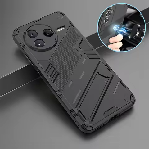 Funda For Xiaomi Poco F7 Pro 5G Case Magnetic Holder Stand Armor Phone Cases For Pocco Poko Little F