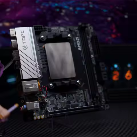 TOPC Mini PC R7 7840HS 8745HS R9 7940HS AMD Radeon 780M 2*DDR5 2*M.2 NVMe SSD Dual RJ45 2.5G LAM Gam