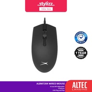 ALTEC LANSING ALBM7204 WIRED MOUSE / Philips SPK7204 M204 Mouse