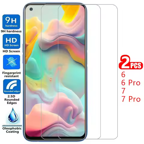 screen protector for realme 6 6s 7 pro 4g 5g protective tempered glass on realme6 realme7 6pro 7pro 