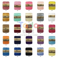 Glossy Cotton Yarn 100gr - Cotton Fingering Yarn (50 colors)