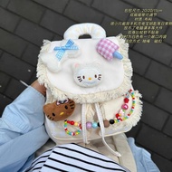 Sweet Girl Dopamine Cute Plush Kitty Bag Niche Girl Student Backpack Travel Backpack I38L