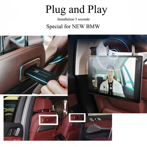 Car TV Rear Seat Entertainment For 2023 2024 2025 2026 BMW X7 G07 M60i xDrive 40i Android 14.0 OS He