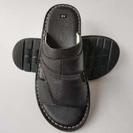 Dép Nam Quai Da Mặt Đệm Êm Chân Bằng Da Bò Thật Cao Cấp HKT DN701