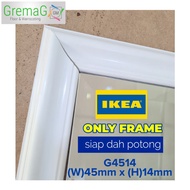 IKEA Mirror Frame Wainscoting/IKEA Lots Mirror/Gremag/Sudah Siap Potong/PVC/point16mm/wainscoting frame/chair rail 45mm