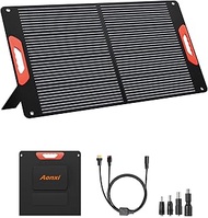 120 Watt Portable Solar Panels for Power Station, 23.5% High Efficiency, 120W Monocrystalline Foldab