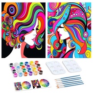 [PPXD] Paint By Number 20x25CM With Frame DIY Oil Painting By Numbers Number Painting Lanscape Pictu