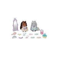 Sylvanian Families Hair Salon "Stylish Pony Friends Set" F-17 ST Mark Certified 3 Years and Over Toy Doll House Sylvanian Families Epoch Co., Ltd.