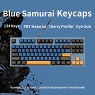[SG Local Stock] Blue Samurai Keycaps | 134 Keys | Cherry Profile | PBT Dye-Sub | Royal Kludge Tecware Keychron Keycap