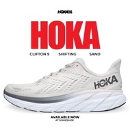 100% Genuine HOKA Clifton 8 Shock Absorption Road Running Shoes Unisex Sneakers Gray Red QFPA V8D8 W