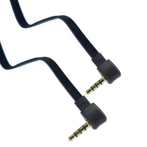 Short 5CM 20CM 3.5 MM Plug To Plug 90° Right Angled Aux Audio Cable Line 3.5mm jiack cable 30cm 50CM