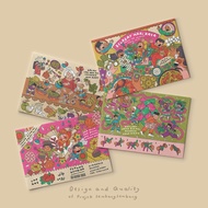 Postcard A6 Post Card Raya Parallel Holidays by anembang project