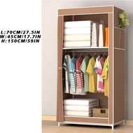 Lemari Baju Aesthetic 70NT Lemari Portable Pakaian Lemari Kain Resleting Lemari Pakaian Plastik