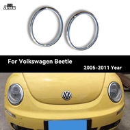 Auto Headlgihts Plating Cover for Volkswagen Beetle 2005 - 2011 Front Lamp Decorative Sticker Car Ac