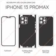 Dán PPF iPhone 13 promax (13 pro max) loại trong nhám vân da cá sấu dành cho màn hình mặt lưng full