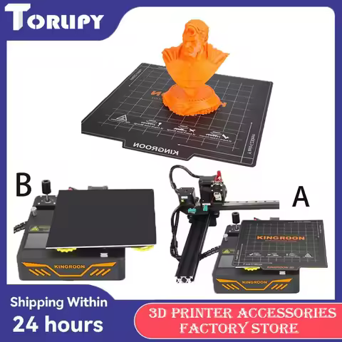 For KP3S Build Plate Magnetic Heatbed 180mm/235mm/310mm 3D Printer Hot Bed Sheet A+B Soft Magnet Bui