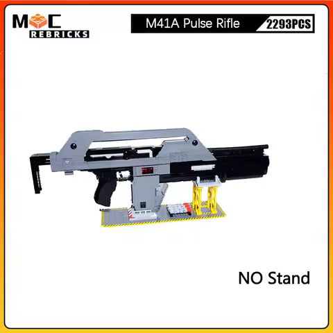 MOC Movie Military Series M41A Pulse Rifle Science Fiction Building Blocks Gun Originality Bricks Mo
