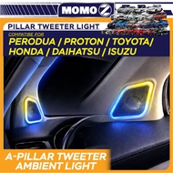 Car Perodua Bezza Alza Myvi Saga S70 City Innova Pillar Tweeter Speaker Cover RGB Ambient Light 64 C