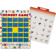 Melissa & Doug Flip to Win Travel Memory Game - Wooden Game Board, 7 Double-Sided Cards