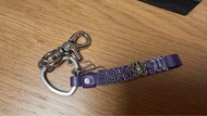 Anna Sui 紫色皮革鑰匙扣