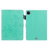 全城熱賣 - 蝴蝶壓花智能平板皮套 適用於iPad Pro 11 inch 2020 / 2018（綠色）