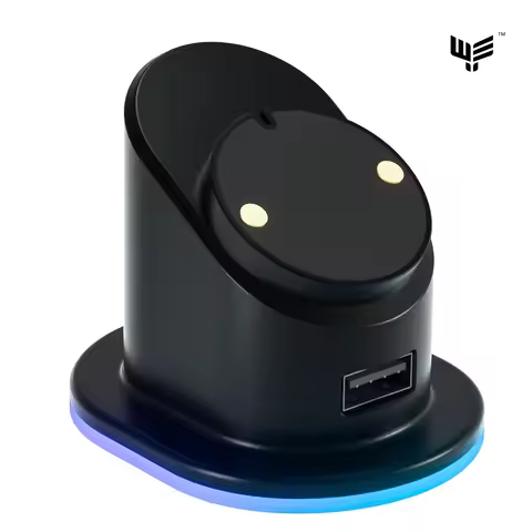 Mouse Wireless Power Charging Dock Base RGB MOD for Logitech G Pro X Superlight G502 X Plus G903 G70