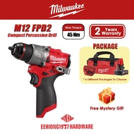 MILWAUKEE M12 FPD2 Sub Compact Percussion Drill M12FPD2 M12FPD2 IMPACT DRILL 12V DRILL GEN4 Cordless