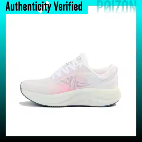 XTEP Floating Cloud 5.0 Running Shoes Women's Low-top Classic White/Azure Blue/Fluorescent Cherry Bl