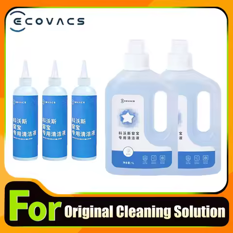 Original Cleaning Fluid For ECOVACS Winbot W2 OMNI/ W2 PRO/ W1S /W1 PRO Cleaner Liquid 1L Vacuum Cle