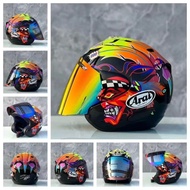 【ReadyStock】Arai Oriental Gloss Blue Dragon Mount Fuji Koi Fish Helmet