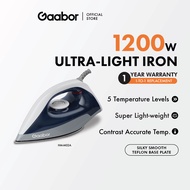 Gaabor Super Light Weight Dry Iron Accurate Temp Electric Iron Garment 1200W HM-M02A