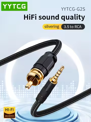 HIFI 3.5mm 4-Poles To RCA SPDIF Coaxial Digital Audio Cable HiFi Home Theater for Amplifier Decoder 