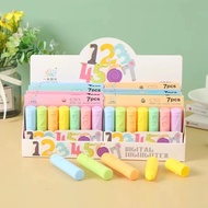 Cute HIGHLIGHTER Writing Numbers Colorful Numbers 1 SET Of 7 PCS HIGHLIGHTER