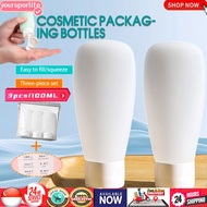 3PCS Set 100ML Travel Bottled PE PP Hose Dispensing Bottle Portable Hotel Shampoo Shower Gel Travel 